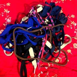 🔥9 PAIRS OF ASSORTED SHOE LACES MULTI COLOR FAT SHOE LACES LOT Y2K HIPHOP